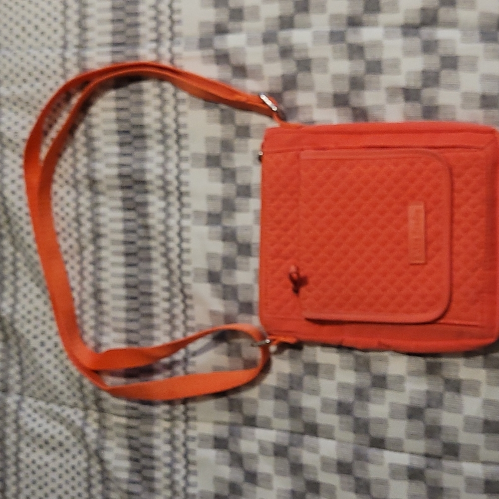 Vera Bradley; Crossbody Bag; Iconic RFID Mini Hipster Coral Reef